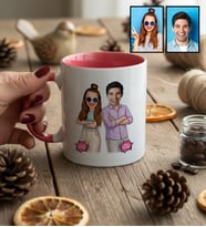Kişiye Özel Karikatürlü Mühemmel Kardeşler Kupa Bardak Doğum Günü Hediyesi