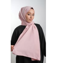 Pembe Düz Klasik Şal Pamuk Caz Sade 202105_04
