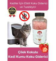 Çok Amaçlı Çilek Kokulu Deodorant Evcil Hayvan Kedi Kumu Koku Giderici Sülfat Epsom Tuzu 350 Gr