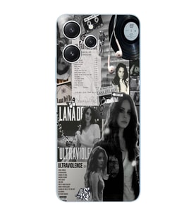 Xiaomi REDMI 12 Uyumlu Lana Del Rey Desenli Şeffaf Telefon Kılıfı