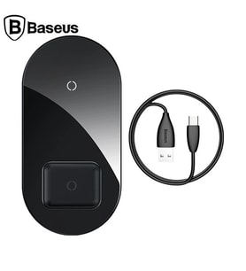 Baseus Simple 2in1 Kablosuz Wireless Şarj 18W iPhones+iPods-(5775) - SSSSSS3264-7147