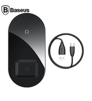 Baseus Simple 2in1 Kablosuz Wireless Şarj 18W iPhones+iPods-(5775) - SSSSSS3264-7147