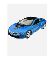 I8 Coupe - 1/24 7inch Mavi Lisanslı Metal Model Araba Koleksiyon