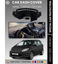 FORD C-MAX DOUBLE EKRAN (2010-2014) Torpido Örtüsü Araca Özel Tam Uyum Kaymaz Kolay Montaj