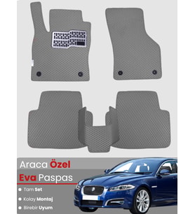 JAGUAR XF (2008-2015) Uyumlu EVA Paspas Tam Set–Araca Özel,Kolay Montaj,Su Geçirmez