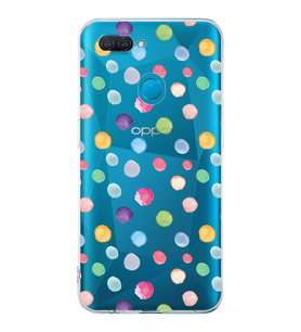 PrintiFy Oppo A12 ile Uyumlu Water Color 6  Kamera Korumalı Şeffaf  Kılıf