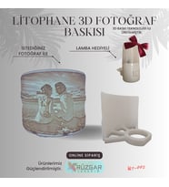 KİŞİYE ÖZEL LİTOPHANE 3D FOTOĞRAF BASKISI (Beyaz)