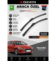 S-Dizayn Hyundai Elantra Ön Cam Silecek Seti 2015-2020 Premium Araca Özel 65-40 Cm A+ Kalite