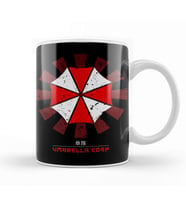 Umbrella Corp Retro Japanese Resident Evil Kupa Bardak Porselen