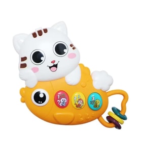 Müzikli Işıklı Eğitici Kedi Oyuncak - Bebek Duyusal Gelişim Figürü
