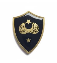 Minyatür Rütbe Subay Sağlık Sınıfı - Binbaşı Rütbe (Siyah Zemin JANDARMA) (Haki)