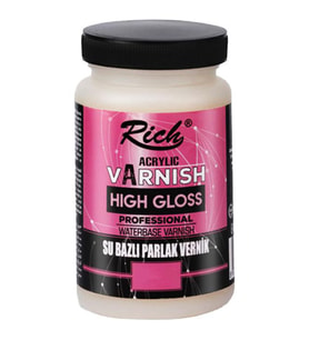 Rich High Gloss Su Bazlı Parlak Vernik 250ml