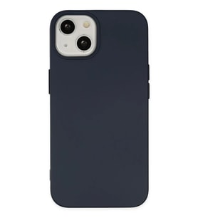 Mey İthalat® iPhone 14 Kılıf Nano içi Kadife Silikon - Lacivert