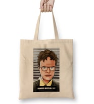 Dwight Schrute Dunder Mifflin Bez Çanta Uzun Saplı