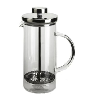French Press Silver Gümüş Renk 600ml Cam Çay Kahve Demleme Sofra Mutfak Ev Sevgi Servis 1 Adet
