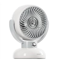 Everest EFN12 Krem 1200mAh 3 Hız Kademe Led Işıklı Retro Masaüstü Usb Fan