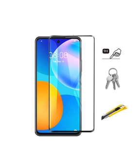Huawei P Smart 2021 Ekran Koruyucu Tam Kaplayan 5D *HD Yüksek Kalite Cam (Siyah)