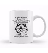 Funny Pomeranian Dog Gift For Men 01 Kupa Bardak Porselen