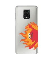 Xiaomi Redmi Note 9S - Redmi Note 9 PRO Uyumlu Elmo Tasarımlı Şeffaf Telefon Kılıfı