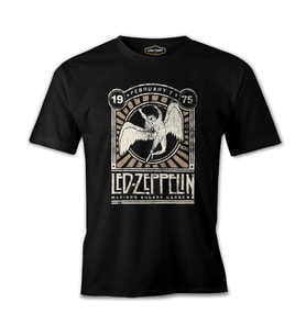 Led Zeppelin - Madison Vintage Siyah Erkek Tshirt