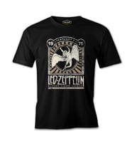Led Zeppelin - Madison Vintage Siyah Erkek Tshirt