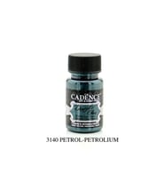 Cadence Dora Glass Metalik Cam Boyası 50 ml. 3140 PETROL 