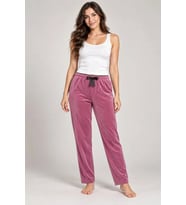 Giyim Kadın Tek Alt Pijama Pantolonu - Düz Renk, Pembe