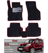 FİAT FİORİNO KOLTUKLU (2007-2021) Uyumlu EVA Paspas Tam Set–Araca Özel,Su Geçirmez