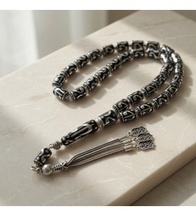 BlackCraft Gümüş Vav Model Tespih