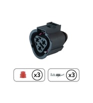 Radyatör Fan Müşür Soketi 3 Pin Kablosuz