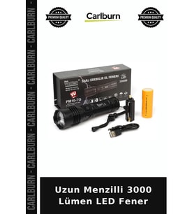 Uzun Menzilli 3000 Lümen LED Fener Karanlık Çözüm Arama Aracı Kamp Malzemesi