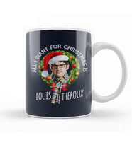 Wreath All I Want For Christmas Is Louis Theroux Kupa Bardak Porselen