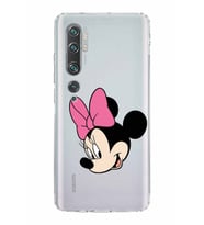 Xiaomi  Poco X3  Kamera Korumalı Kapak Minnie Mouse Tasarımlı Şeffaf  Kılıf
