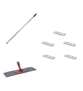 Tablet Palet Nemli Yedek Mop Takımı Seti - 5 Ad 50 Cm. Nemli Mop + Katlanır Aparat + Metal Sap