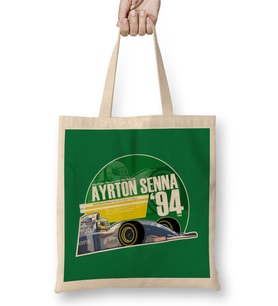 Ayrton Senna F1 1994 Tribute Bez Çanta Uzun Saplı