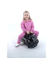 Lüks 360° Dönebilen ABS Çocuk Valizi Siyah