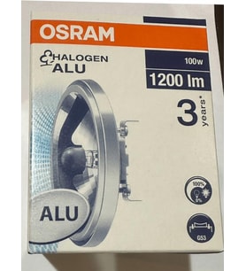 Osram Halogen Alu 3050K (Sarı Işık) 100W 12V G53 Duylu Halospot