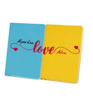 Çiftlere Kişiye Özel 2 li Love Temalı Defter