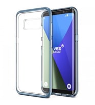 VRS Galaxy S8 Plus ile Uyumlu Crystal Bumper Kılıf Blue Coral
