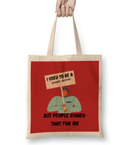 Sarcasm Funny Comment Quotes Gift - Sarcastic Women And Men Humorous Saying Bez Çanta Uzun Saplı