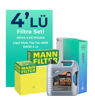 MANN Opel Corsa 1.5 Dizel Filtre Bakım Seti Liqui Moly Motor Yağlı (2019-2022) 4 Lü