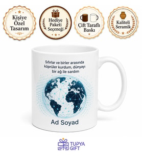 Dünya İnternet Günü Bilgi Ağında Dünyayı Bağlayanlara Kupa Bardak Hediye