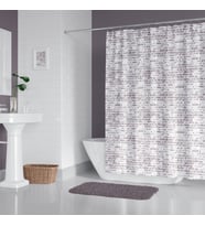 Kahverengi Duş Perde Küflenmez Banyo Perdesi Yüksek Kalite Kumaş Küvet Perdesi 180x200cm Banyo Perde (Çok Renkli)