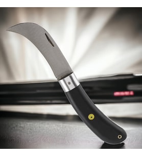 Plastik Saplı Bıçak Çakı Aşı Bıçağı Profesyonel Çelik Eğri Uçlu Bağ Ağaç Budama Aşı Çakısı 220 mm