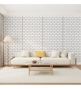 Bigpoint Yapışkanlı Tezgah Kaplama Folyosu 30x60cm Beyaz 6'lı Paket x 12 Adet