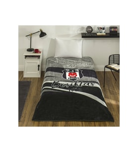 Taç Lisanslı Beşiktaş Kartal Tek Kişilik Battaniye 160 x 220 (Çok Renkli)