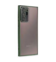 Samsung Galaxy Note 20 Ultra Kılıf Razer Lensli Silikon - Yeşil