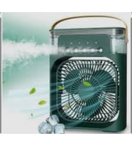 BF-07 TAŞINABİLİR YEŞİL MASA ÜSTÜ RGB LED IŞIKLI SOĞUTUCU BUZLU FAN
