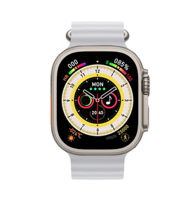 Pazariz Watch 8 Ultra 49mm  Amax Ultra Akıllı Saat NFC - GPS - Kablosuz Şarj  (Beyaz)