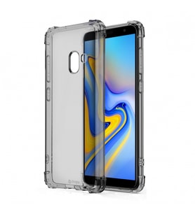 Blogy Galaxy J6 ile Uyumlu Crystal Fit Kılıf Smoke Black